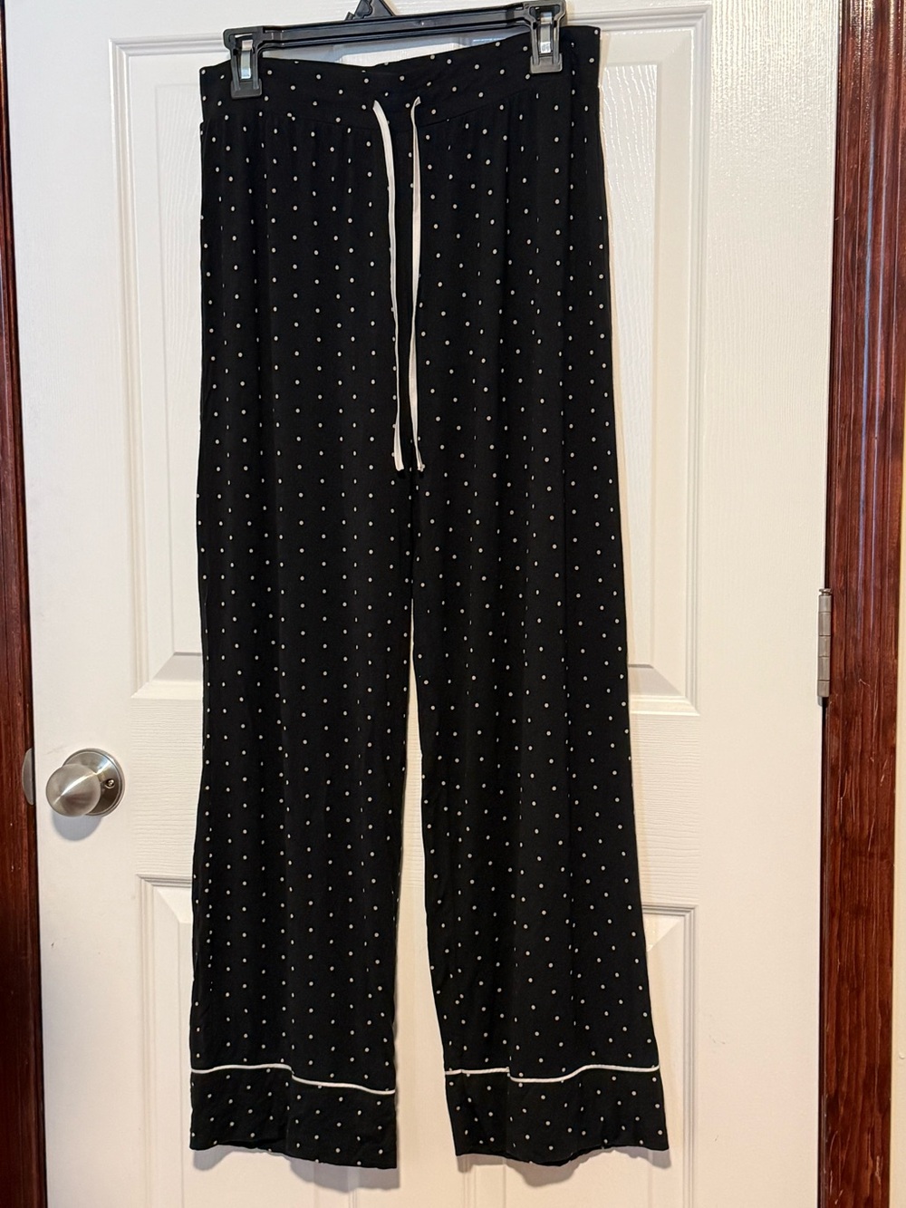 Gap Black Polka Dot Modal Pajama Pants Size Small Petite